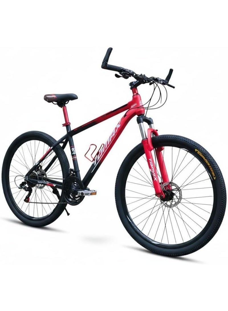TOMAX A8 PRO 29 Inch Mountain Bike, Aluminum Frame,21 Speed, Disc Brakes, Lockout Fork- Professional Performance Bike With 1 Year Abo ElGoukh And Maxlerz Warranty (Red Color) - Image 1